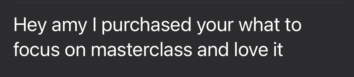 Masterclass Review "love it"